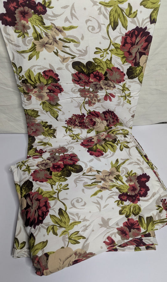FLORAL PRINT COTTON DOHARS in MULTICOLOR